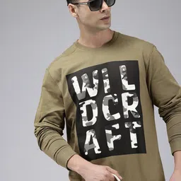 Wildcraft Typography Printed Crew Neck Pure Cotton Sweatshirt-picture-19