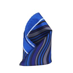 Alvaro Castagnino Blue Printed Pocket Square-image-15