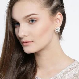 YouBella Gold-Plated Flower Shape Resin Fancy and Stud Earrings-image-61