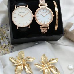 Joker & WItch JWGS6 Analog Couple Watch with Bracelet and Earring-image-73
