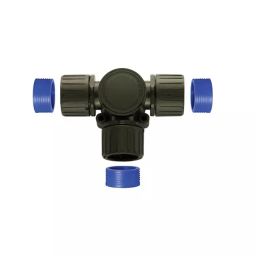 Flexicon T Piece Conduit Fitting 42mm Nominal Size 36mm Nylon Black, FPAX42TB-image-6