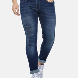 Campus Sutra Men Blue Slim Fit Mid-Rise Clean Look Jeans-picture-56