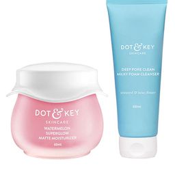 DOT & KEY Set Of Deep Pore Clean Foam Face Wash 100 ml & Watermelon Matte Moisturizer 60ml-image-63