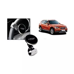 Auto Pearl I-Pop Sparkling Grey Car Power Steering Wheel Platinum Big Knob Spinner Compatible with X1-16