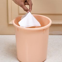 Kuber Industries Pink & Orange 3 Pcs Open Garbage Dustbin 7 L-72