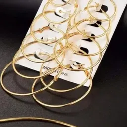 DENICRAAS Contemporary Hoop Earrings-picture-2