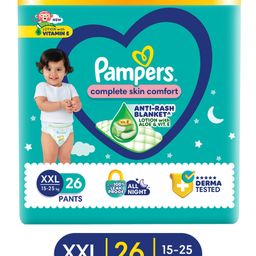 Pampers All Round Protection Pants & Lotion with Aloe Vera Double Extra large - 26 Pieces-27