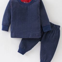 Bodycare Full Sleeves Thermal Set - Navy-image-93