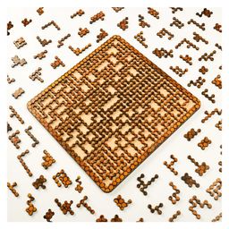 Mittimate Honeycomb Fractal Puzzle for Kids Age 6+ Years I 99 Wooden Pieces I Fun & Challenging Brain Teaser Toy for Kids-28