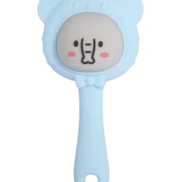 The little lookers Baby Silicone Teether Cum Rattle Safe, Soothing & Fun For Teething Infants - Blue-18