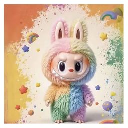 Yamama The Monsters - Rainbow Cute Doll Plush Blind Box, Monsters Blind Box Figures, Collectible Toys Home Decorations, Holiday Birthday Gifts,17cm (Pack of 1 Color and Design May Vary )-image-74