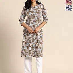 KETAKI FASHION Women Pack Of 3 Printed Straight Crepe Kurta-image-24
