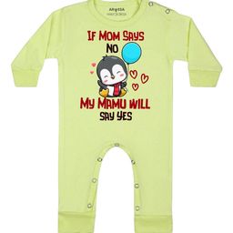 Arvesa My Mamu Will Say Yes Printed Bodysuit-image-43