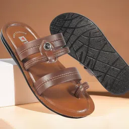 Trump Tan PU Flip Flops-image-44
