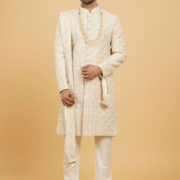 Twamev Embroidered Sherwani Set-image-55