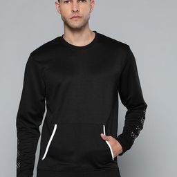 Alcis Men Black Solid Sweatshirt-image-17