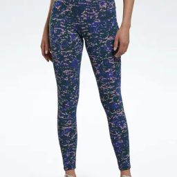 Reebok Blue Cotton Printed Sports Tights-picture-15