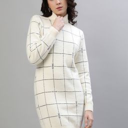 Iconic Women Checked Shirt Dress-image-12