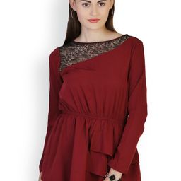 Belle Fille Maroon Top-picture-48