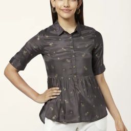 Akkriti by Pantaloons Grey Printed Tunic-picture-29