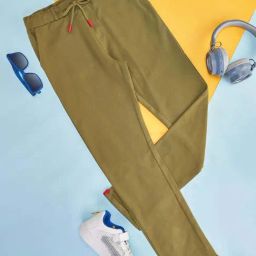 Pantaloons Junior Kids Olive Cotton Regular Fit Trackpants-picture-25