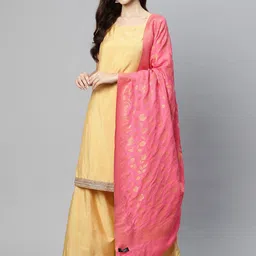 SWI Stylish Women Floral Woven Design Zari Kani Jamawar Shawl-image-93