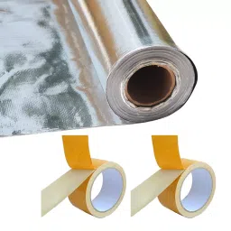 SUNPRO 1000 sf Radiant Barrier Insulation with 2 Double Side Cotton Cloth Tape, AWA_P_DSCT_2 (Pack of 3)-image-84