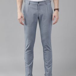 Blackberrys Men Checked Chinos Trousers-picture-7