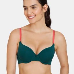Zivame Green Medium Coverage Push-up Bra-image-61
