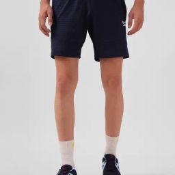 Reebok Navy Regular Fit Striped Training Sports Shorts-image-21