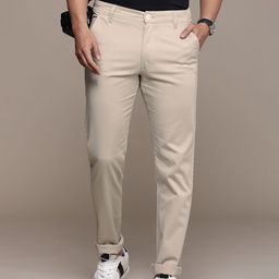 WROGN Men Slim Fit Chinos Trousers-image-1