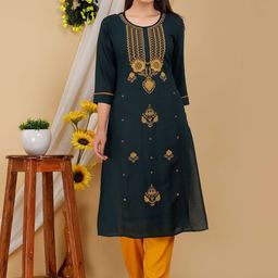 Mehsoos Women Embellished Sequinned Kurta-image-91
