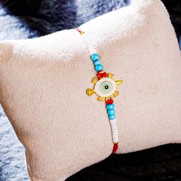 Sukkhi Rakhi Men Blue Gold-Plated Turtle Rakhi-image-100