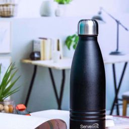 Servewell Jet Black Steel Indus Vacuum Bottle (0.5 L)-image-28