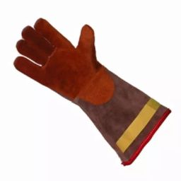 Liscombe Brown Leather Heat Resistant Work Gloves Size 9 Brontoguard Leather Coating, L6-516-V-image-8