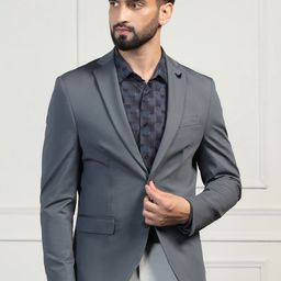 Blackberrys Men Single-Breasted Slim-Fit Formal Blazer-image-60