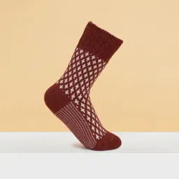 Byford by Pantaloons Brown Acrylic Printed Socks-image-19