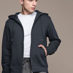 MANGO MAN Sustainable Solid Hooded Sweatshirt-picture-49