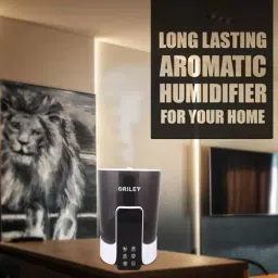 ORILEY Ultrasonic Cool Mist Humidifier With Remote Control and Digital LED Display 5.5 L Capacity 22 W Corded Electric White, 2113 image 2