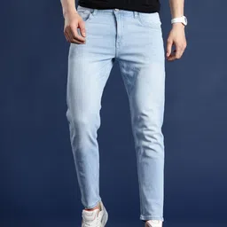 Mast & Harbour Men Carrot Light Fade Stretchable Jeans-image-43