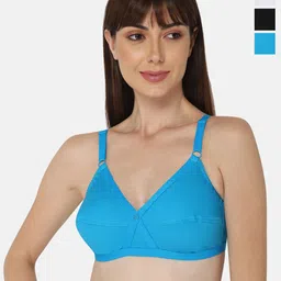 NAIDU HALL Pack Of 3 Full Coverage Super Support Cotton Everyday Bras-18