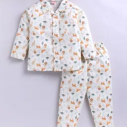 SNUGGLY MONKEY Unisex Kids Printed Night suit-picture-9