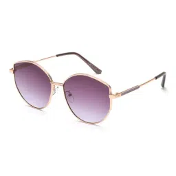 IRUS By IDEE Purple Oval Sunglasses for Women-image-39