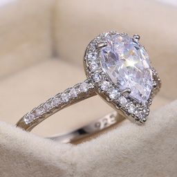 Peora Silver-Plated AD Stone Studded Finger Ring-31