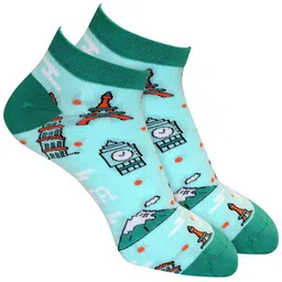 Man Arden Men Multicoloured  Printed  Cotton Ankle Length Socks-30