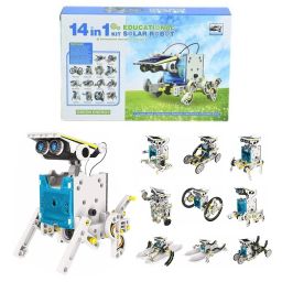 14 in 1 Transforming Robot Kit Solar Robot kit Creative Robot Building Toys Solar Robot Science Education Assembly Kit STEM Toys for Boys and Girls Ages 6-12 - RS163714 in 1 Transforming Robot Kit Solar Robot kit Creative Robot Building Toys Solar Robot Science Education Assembly Kit STEM Toys for Boys and Girls Ages 6-12 - RS1637-5