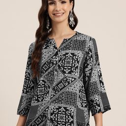 HERE&NOW Ethnic Print Top-picture-4