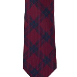 The Tie Hub Maroon & Blue Checked Broad Tie-image-93