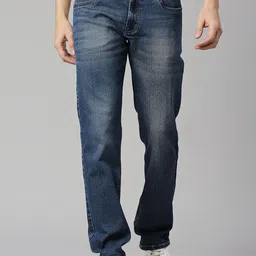 HERE&NOW Men Smart Slim Fit Light Fade Stretchable Jeans-image-84