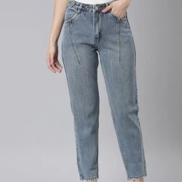 SHOWOFF Blue Denim Regular Fit Mid Rise Jeans-picture-23